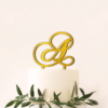Cake Topper Initiala Tort