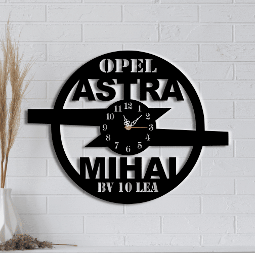 Ceas de perete personalizat, Opel Astra