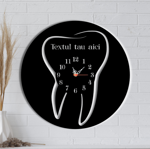 Ceas de perete personalizat Stomatologie / Radiologie / Tehnica dentara