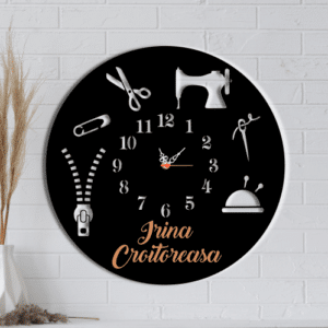 Ceas de perete personalizat, Mercerie Croitorie