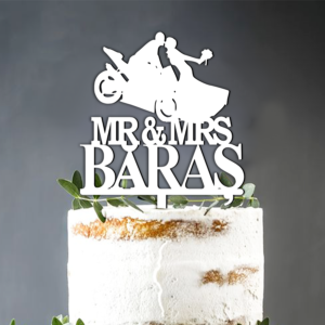 Cake Topper Miri si motocicleta
