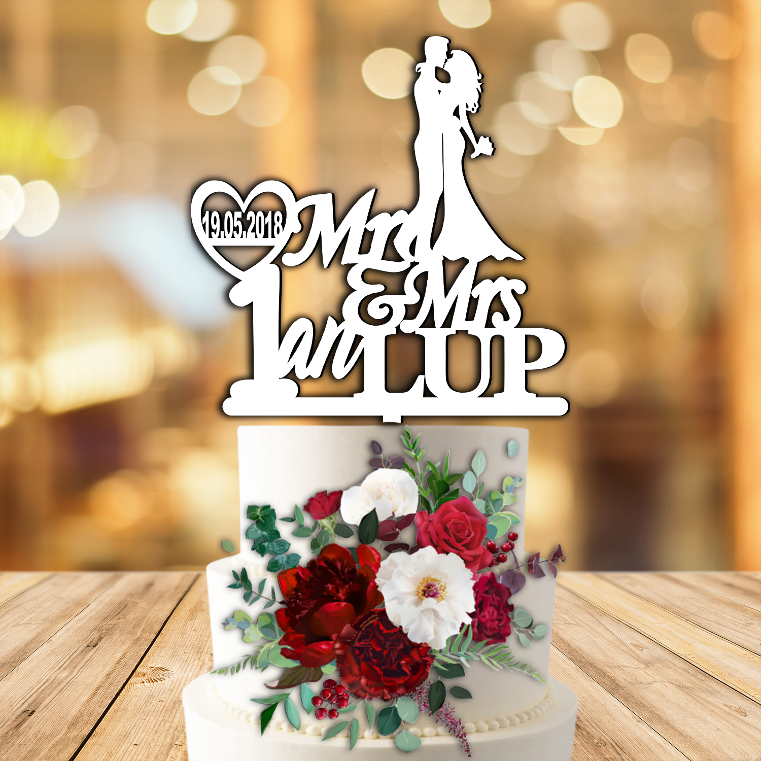 Cake Topper Aniversare Casatorie