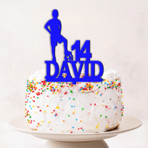 Cake Topper Personalizat Fotbal
