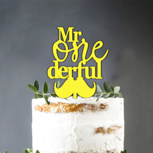 Cake Topper Mr ONE derful