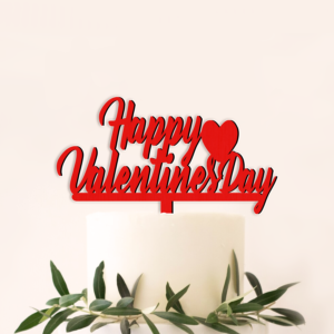 Cake Topper Happy Valentines Day