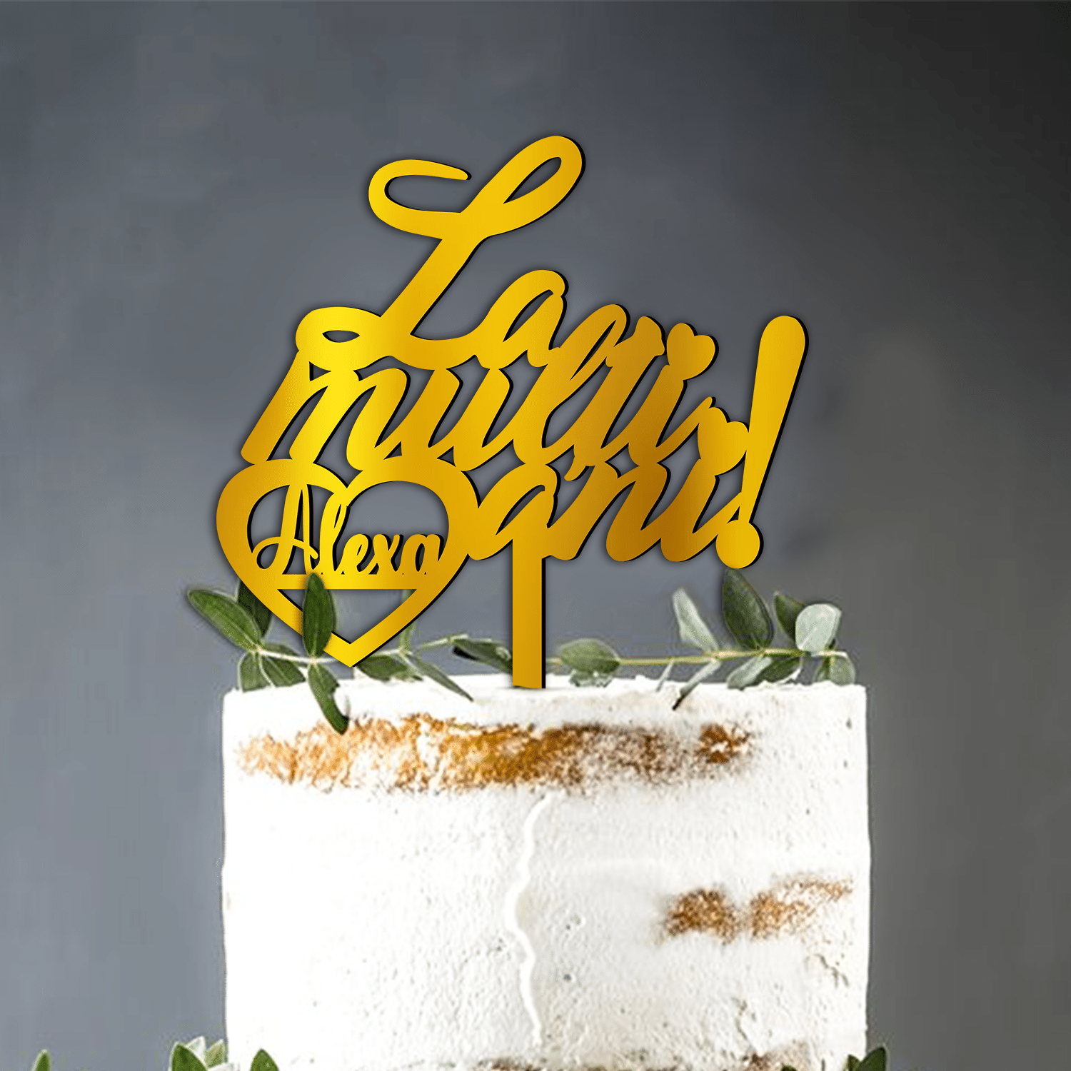 Cake Topper La Multi Ani Personalizat