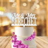 Cake Topper Nunta Mr Mrs Nume
