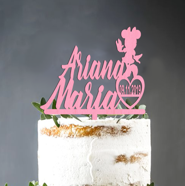 Cake Topper Minnie Nume Data