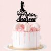 Cake Topper Nunta prenume si data - imagine 3