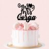 Cake Topper Nunta Mr Mrs Nume - imagine 3