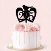 Cake Topper Aniversare 25 ani / Nunta de argint - imagine 3
