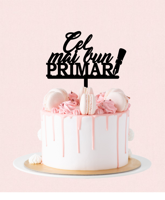 Cake Topper Cel mai bun Primar - imagine 3