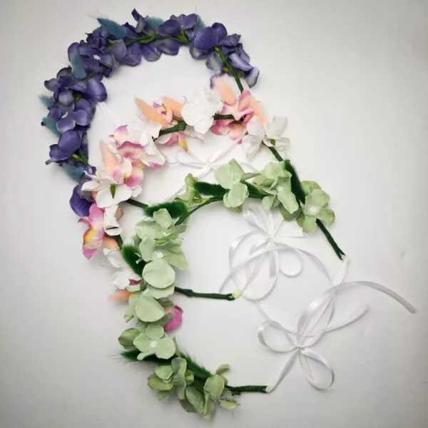 Coronita flori violet pentru Absolventi sau Domnisoare de onoare - imagine 3