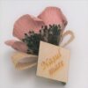 Cocarda Nunta, Floare de pus in piept, Trandafir Hartie Crem Inchis Boho Chic - imagine 3