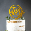 Cake Topper Nunta Initiale