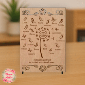 Placuta lemn - Cadou educatoare/ invatatoare