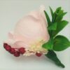 Cocarda Nunta, Floare de pus in piept, Trandafir Hartie Roz Deschis - imagine 3