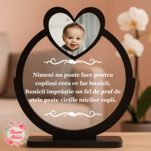 Alternative view of Placuta Trofeu cu poza, Cadou Personalizat Bunici