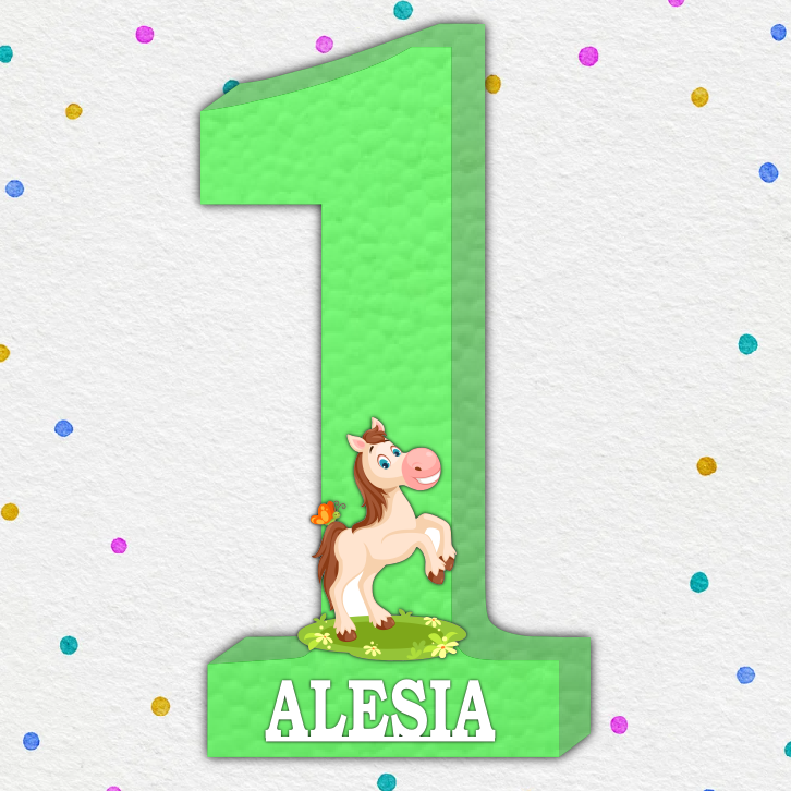 Cifre aniversare polistiren 1-9 Calut