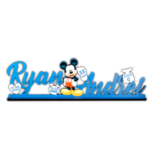 Decoratiune nume pentru camera copilului - Mickey Mouse
