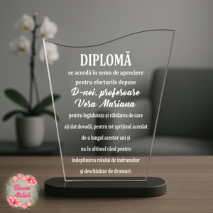 Placuta Trofeu, Diploma Profesor/ Profesoara