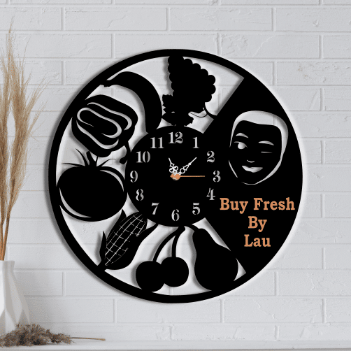 Ceas de perete personalizat, Depozit/magazin/ferma legume fructe