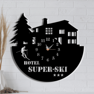 Ceas de perete personalizat, Hotel cabana statiune montana