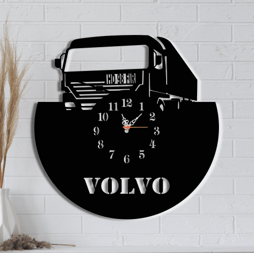 Ceas de perete personalizat, Camion Volvo