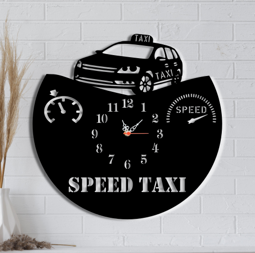 Ceas de perete personalizat, Sofer taxi/ firma de taximetrie