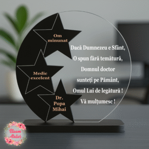 Placuta Trofeu, Cadou multumire pentru medic