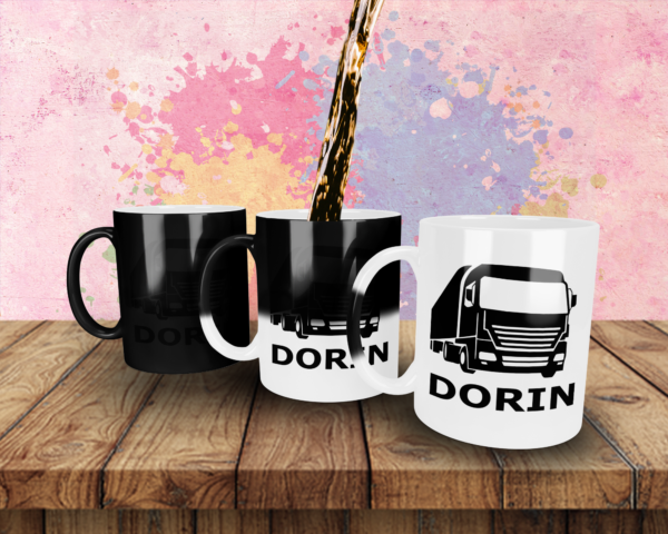 Cana personalizata nume Sofer Camion - imagine 3