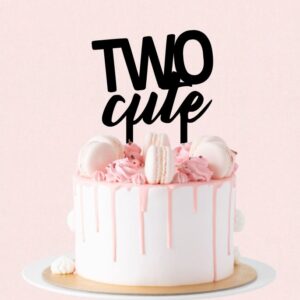 Cake Topper TWO cute - Aniversare 2 ani