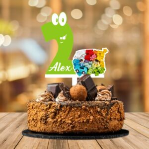 Cake Topper Aniversare 2 ani Lego Nume