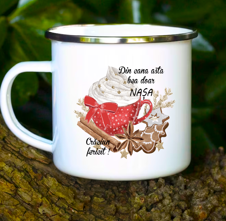 Cana mesaj/urare, Cadou Craciun Nasa, Mama, Bunica, Fina, Sefa, etc - imagine 4