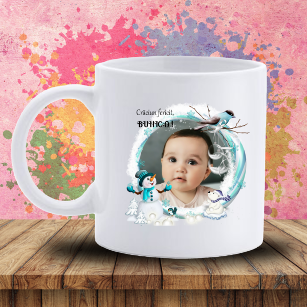 Cana poza si mesaj/urare, Cadou Craciun Familie, Prieteni, Colegi - imagine 4