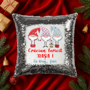 Perna cu paiete personalizata, Cadou Craciun M3