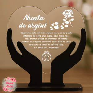 Alternative view of Placuta Trofeu Aniversare 25 ani Casatorie, Nunta de argint