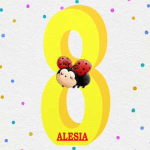 Cifre aniversare polistiren 1-9 Buburuze