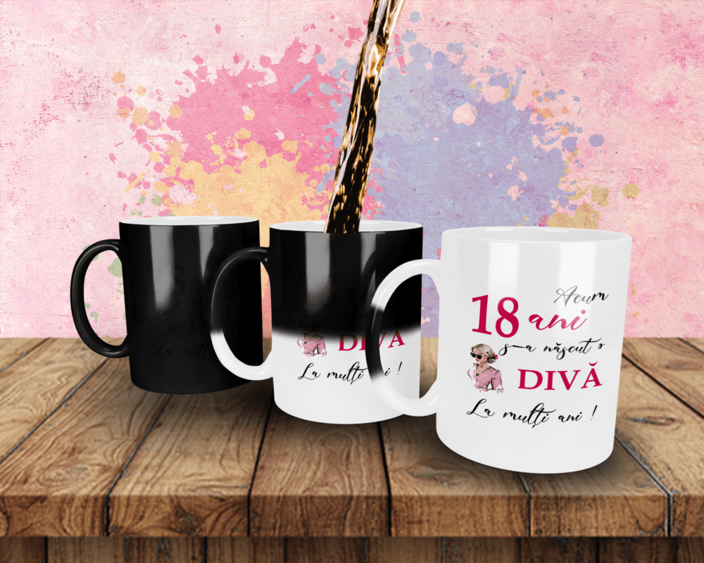 Cana personalizata 18 ani Cadou Majorat - Bloom Atelier - Cadouri