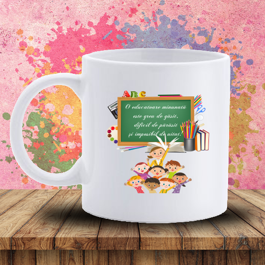 Cana personalizata, Educatoare - imagine 4