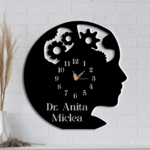 Ceas de perete personalizat, Medic Psiholog, Psihoterapeut