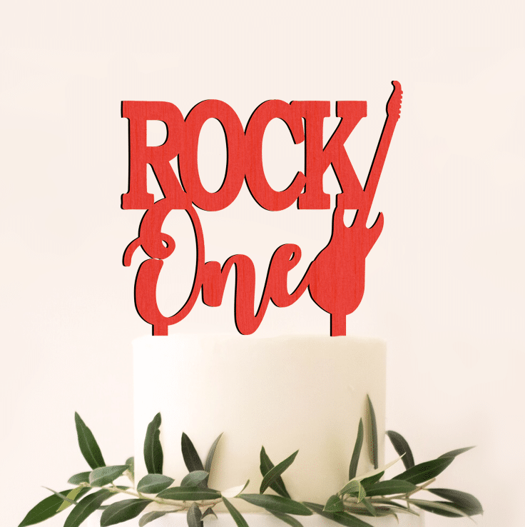 Cake Topper Aniversare Rock One