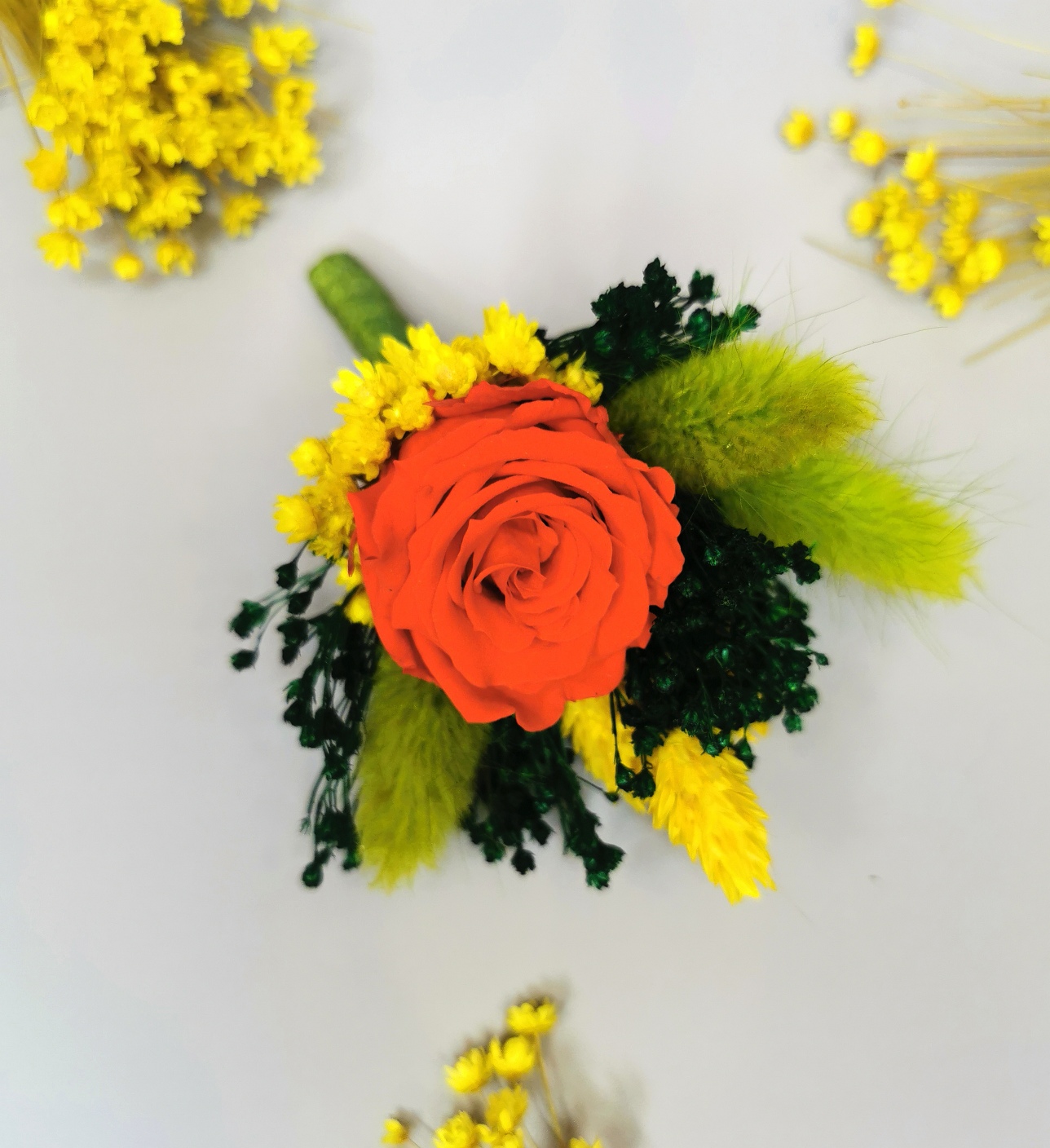 Cocarde nunta Trandafir criogenat Rosu, marime M - imagine 2