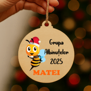 Glob lemn personalizat nume, Grupa Albinutelor