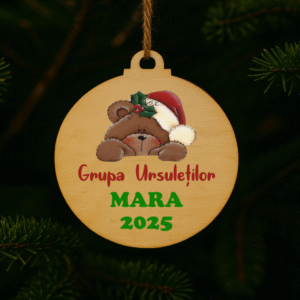 Alternative view of Glob lemn personalizat nume, Grupa Ursuletilor