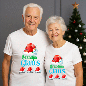 Alternative view of Set Tricouri Personalizate Cadou Craciun Bunici
