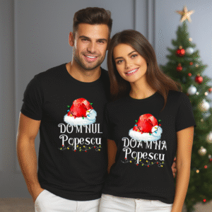 Set Tricouri Personalizate Craciun, Domnul Doamna