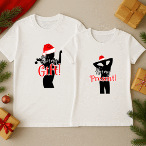 Alternative view of Set Tricouri Cuplu Craciun, My Gift