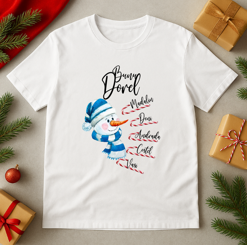 Tricou Personalizat Numele Nepotilor, Cadou Craciun Bunic - imagine 3