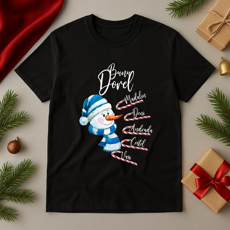 Tricou Personalizat Numele Nepotilor, Cadou Craciun Bunic - imagine 2